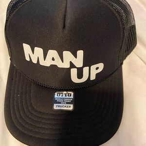 OTTO Black and Red Trucker Hat